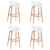 ZNTS Bar Chairs 4 pcs White 248165