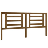 Bed Headboard Honey Brown 186x4x100 cm Solid Pine Wood 818838