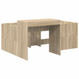 Bed with Tunnel 3 pcs Artisian Oak and Blue Engineered Wood 3423517
