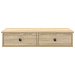 ZNTS Wall Shelf with Drawers Sonoma Oak 80x31x17 cm Engineered Wood 859952