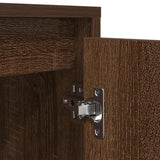TV Cabinet with LED Lights Brown Oak 100x41x50 cm 861415