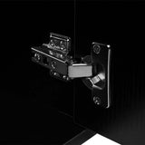 Bathroom Cabinet Black and White Engineered wood, Ceramic Compact 272227