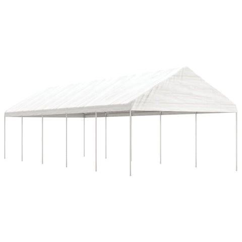 Gazebo with Roof White 11.15x4.08x3.22 m Polyethylene 3155513