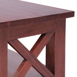 TV Cabinet Brown 115x30x40 cm Solid Mahogany Wood 337080