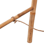 ZNTS Double Towel Ladder with 5 Rungs Bamboo 50x160 cm 243714