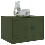 Coffee Table Olive Green 67x50x44 cm Steel 841731