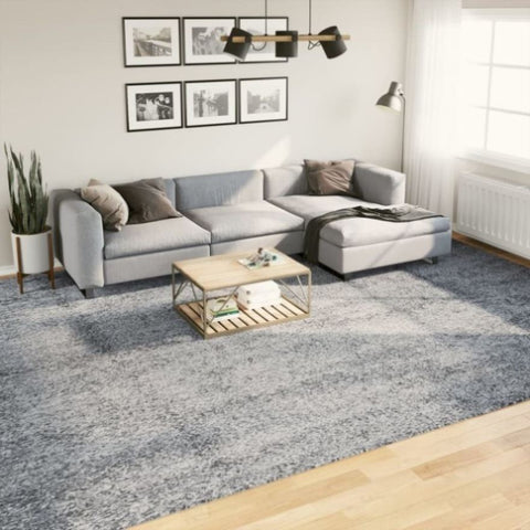 ZNTS Shaggy Rug High Pile Modern Blue 300x400 cm 375330