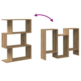 Room Divider Bookcase 3-Tier Artisan Oak 70x24x97 cm Engineered Wood 858119