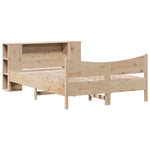 ZNTS Bed Frame without Mattress 160x200 cm Solid Wood Pine 3323293