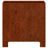 Planters with Legs 2 pcs Rusty 30x30x30 cm Corten Steel 823679