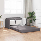 Sofa Bed Grey 124 x 71 x 78 cm Artificial Leather 4106710