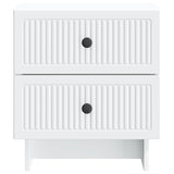 Bedside Cabinet White 43 x 34.5 x 47.5 cm Engineered Wood 893835