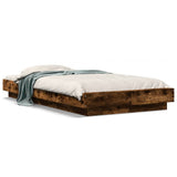 Bed Frame without Mattress Smoked Oak 90x200 cm 3281214