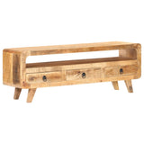 TV Cabinet 117x30x41 cm Solid Rough Mango Wood 321042