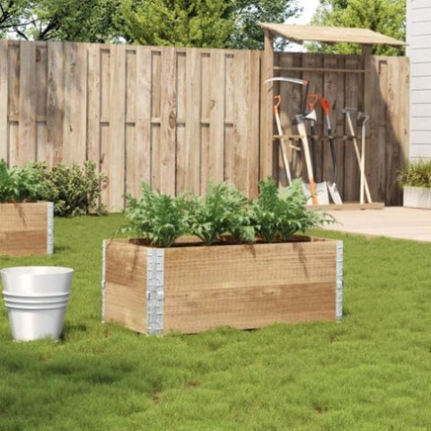 ZNTS Garden Planter 100x50 cm Solid Wood Pine 3295391