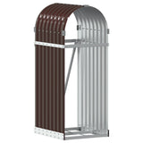 Log Holder Brown 40x45x100 cm Galvanised Steel 364567