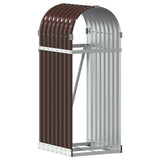 ZNTS Log Holder Brown 40x45x100 cm Galvanised Steel 364567