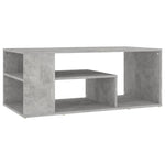 ZNTS Coffee Table Concrete Grey 100x50x40 cm Engineered Wood 806925