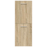 4 Piece Bathroom Furniture Set Sonoma Oak Engineered Wood 3325026