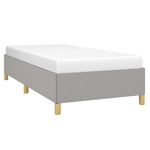 ZNTS Bed Frame without Mattress Light Grey 90x190 cm Single Single Fabric 349863