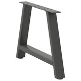 ZNTS Coffee Table Legs A-Shaped 2 pcs Anthracite 60x cm Steel 4012838