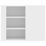 Wall Cabinet White 75x35x60 cm Engineered Wood 848423
