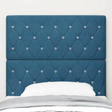 Headboard with Headboard Dark Blue 100 cm Faux Leather 3337756