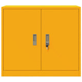 Storage Cabinet Mustard Yellow 80 x 40 x 70 cm Steel 891679