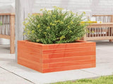 Garden Planter Wax Brown 40x40x23 cm Solid Wood Pine 847180