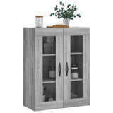 Wall Mounted Cabinet Grey Sonoma 69.5x34x90 cm Engineered Wood 834992