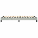 Bed Frame without Mattress Light Grey 100x190 cm Twin Velvet 347000