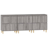 Sideboards 3 pcs Grey Sonoma 60x35x70 cm Engineered Wood 3185773