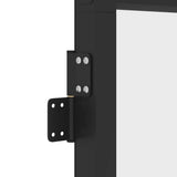 Interior Door Slim Black 102.5x201.5 cm Tempered Glass and Aluminium 155123