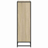 Bookcase Sonoma Oak 97.5x33x107.5 cm Engineered Wood and Metal 3300861