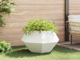 Planter 2 pcs White 75 x 75 x 60 cm Steel 884041