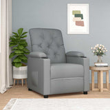 Recliner Chair Light Grey Fabric 352411