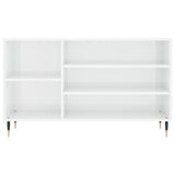 Shoe Cabinet High Gloss White 102x36x60 cm Engineered Wood 831406