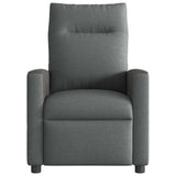 Massage Recliner Chair Dark Grey Fabric 42020650