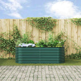 Garden Raised Bed Green 240 x 80 x 81 cm Steel 42008124