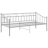Sofa Bed Frame Grey Powder-coated metal Single 324775
