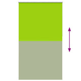 Roller Blind Blackout Leaves Green 140x230 cm Fabric Width 136.6 cm Polyester 4011344