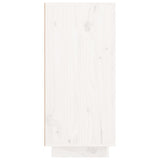 Sideboard White 111x34x75 cm Solid Wood Pine 813805