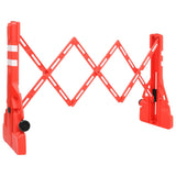 Folding Traffic Barrier Red 210x50x105 cm 150989