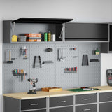 Tool Cabinet Set with Shelf with Storage 6 pcs Black Steel 3321414