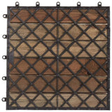 Decking Tiles 30 pcs Grey Wash 30x30 cm Solid Acacia Wood 3054433