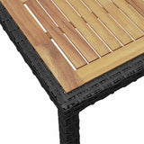 42913 7 Piece Outdoor Dining Set with Cushions Poly Rattan