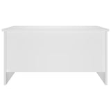 Coffee Table White 80x55.5x41.5 cm Engineered Wood 809674