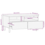Coffee Table Brown 80 x 54 x 40 cm Solid Acacia wood 4017769
