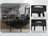 Dining Chairs with Cut-Outrest, Modern Kitchen Chair, Scandinavian Faux Leather Chair with High 96455232