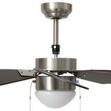 Ceiling Fan with Light 76 cm Dark Brown 51488